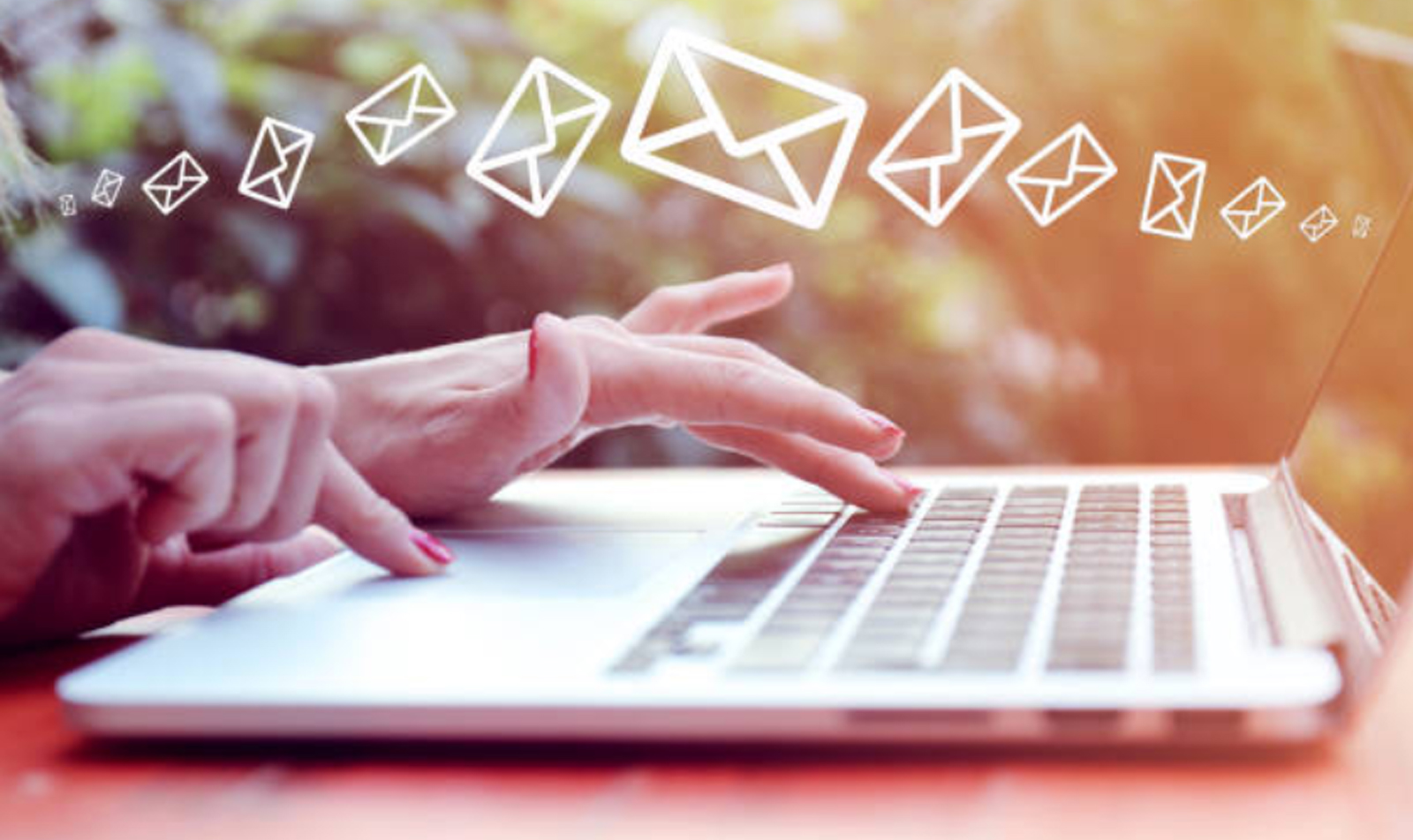 in your email or on your email