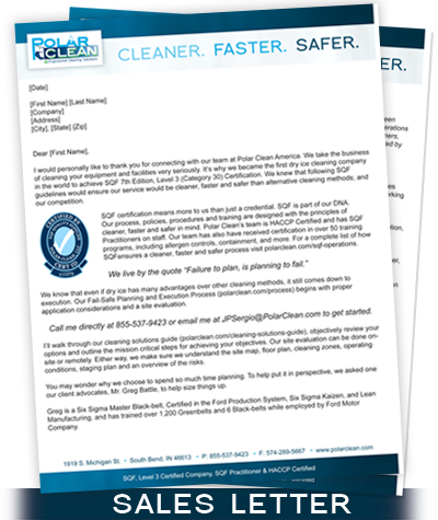 Polar Clean Introductory Sales Letter