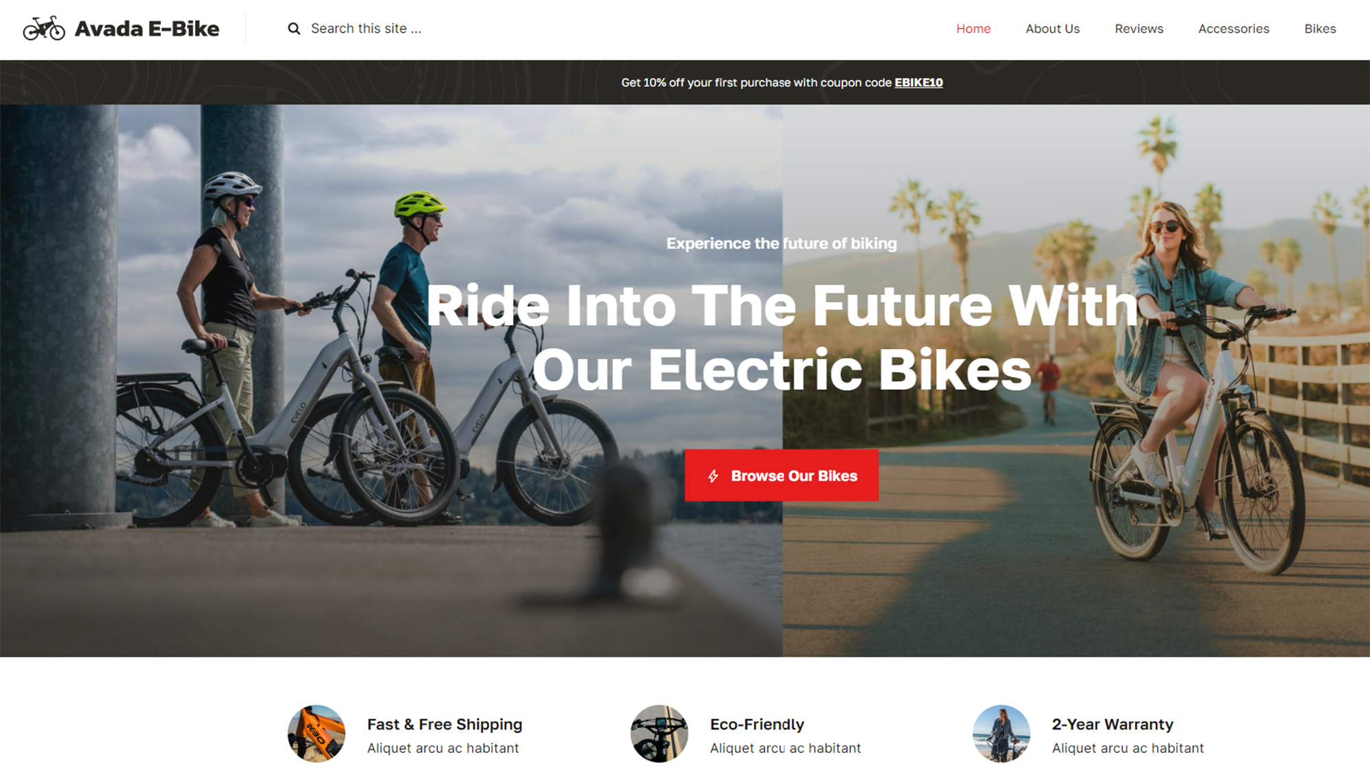 Website Theme | Avada | eBike